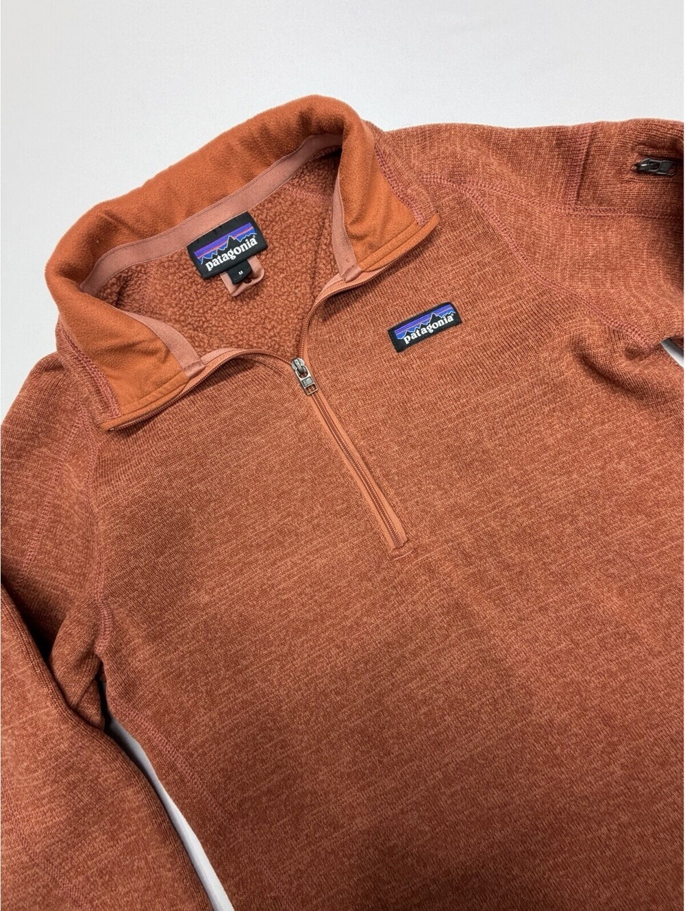 Patagonia Women's Better Sweater 1/4-Zip Orange Medium STY25618